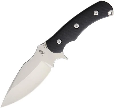 Kizer Super Bad Fixed Blade Knife Black G-10 [4.75" Stonewash VG-10] Drop Point  Ki1017