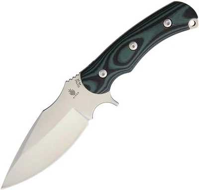 Kizer Super Bad Fixed Blade Knife Green G-10 [4.75" Stonewash VG-10] Drop Point  Ki1017A2