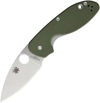 Spyderco Efficient Folding Knife Liner Lock Green G-10 [3.00" Satin 8Cr13MoV] C216GPGR