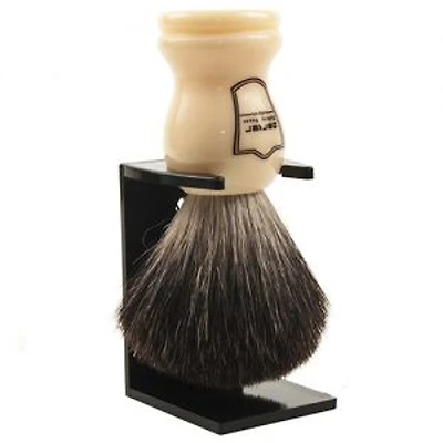 Parker - White Handle Black Badger Brush (Shaving Brush)