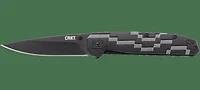 CRKT Hyperspeed Spring Assisted Knife Liner Lock Black GFN [3.625" Plain Black] Drop Point 7020