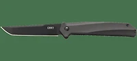 CRKT Helica Manual Knife Liner Lock Aluminum Black [3.52" Plain Black] Tanto K500GKP