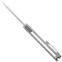 Kizer Feist Manual Knife Frame Lock Gray Titanium [2.875" Stonewash S35VN] Drop Point Ki3499