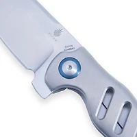 Kizer Mini C01C Manual Knife Frame Lock Gray Titanium [2.625" Satin S35VN] Sheepsfoot Ki3488A1