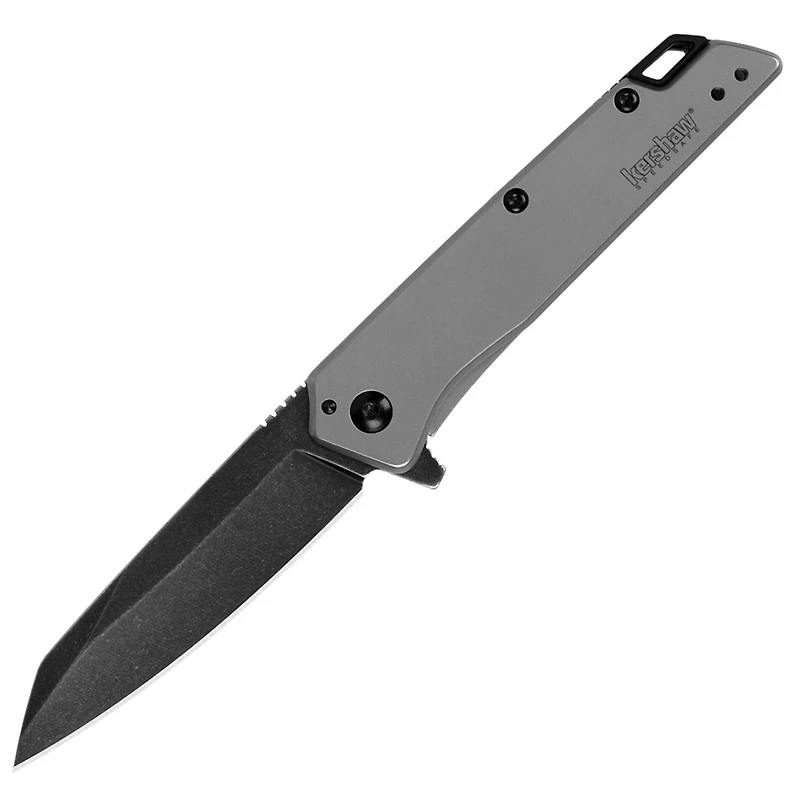 Kershaw Misdirect Spring Assisted Knife Gray Stainless Steel [2.90" Black Stonewash 4Cr13MoV] Wharncliffe 1365