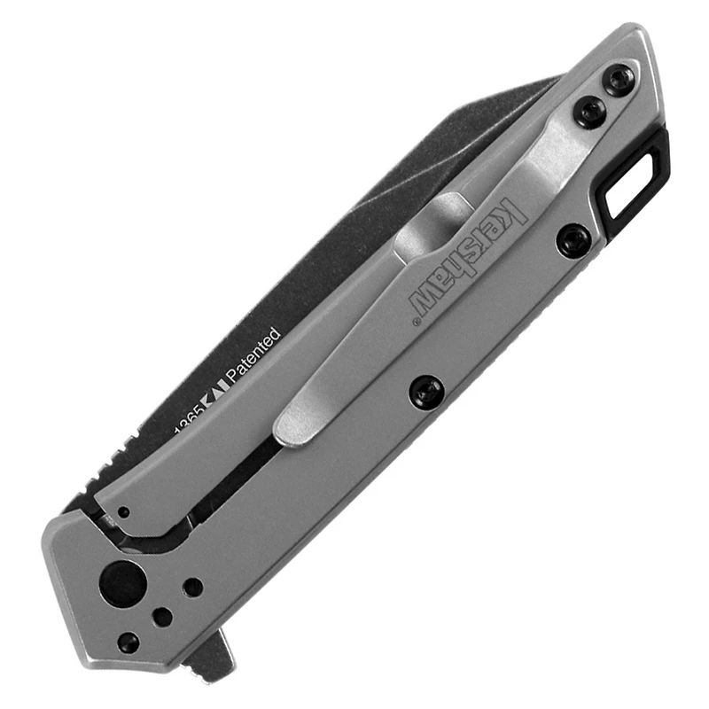 Kershaw Misdirect Spring Assisted Knife Gray Stainless Steel [2.90" Black Stonewash 4Cr13MoV] Wharncliffe 1365