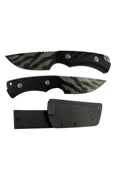 S-Tec Tiger Stripe G10 Tactical Fixed Blade