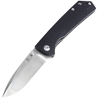 Kizer Vanguard Series Vigor Manual Knife Liner Lock Black G-10 [3.00" Satin N690] Drop Point V3403N1