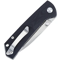 Kizer Vanguard Series Vigor Manual Knife Liner Lock Black G-10 [3.00" Satin N690] Drop Point V3403N1