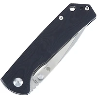 Kizer Vanguard Series Vigor Manual Knife Liner Lock Black G-10 [3.00" Satin N690] Drop Point V3403N1