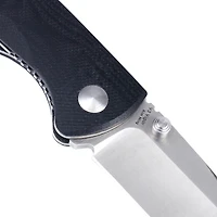 Kizer Vanguard Series Vigor Manual Knife Liner Lock Black G-10 [3.00" Satin N690] Drop Point V3403N1