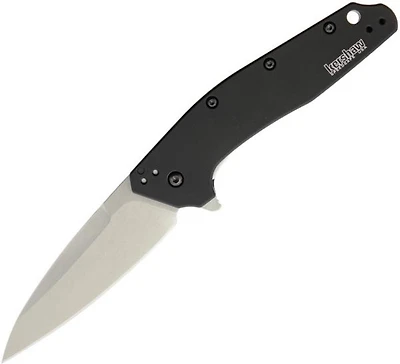 Kershaw Dividend Spring Assisted Knife Black Aluminum [3.00" Stonewash M390] Wharncliffe 1812BLK