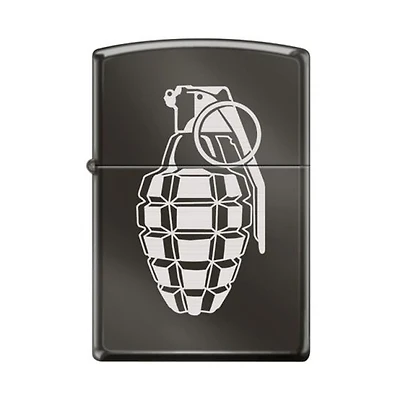 Hand Grenade, Black Ice Zippo