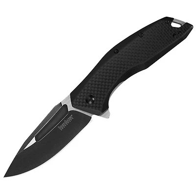 Kershaw Flourish Spring Assisted Knife Black G-10/Carbon Fiber [3.50" Black 8Cr13MoV] 3935