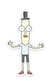 Car Magnet - Mr Poopy Rick and Morty