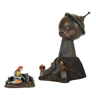 Disney Nightmare Before Christmas Sally In Dr. Finkelstein's Observatory Statue