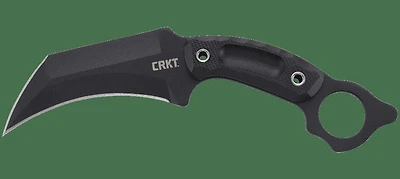 CRKT Du Hoc Karambit Fixed Blade Knife Black G-10 [5.09" Black SK-5] Hawkbill 2630