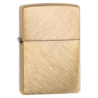 Herringbone Sweep Brass Zippo