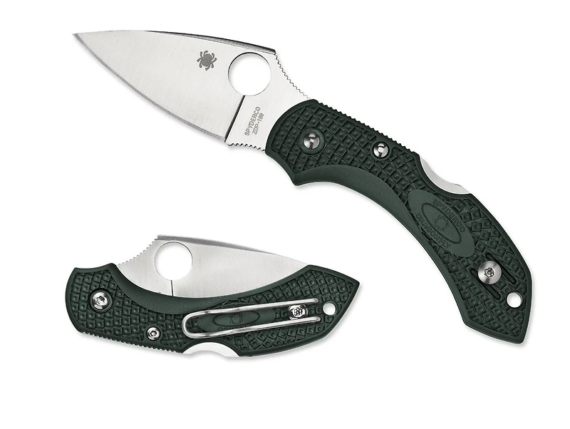 Spyderco Dragonfly 2 Folding Knife Lockback Green FRN [2.25" Satin ZDP-189] C28PGRE2