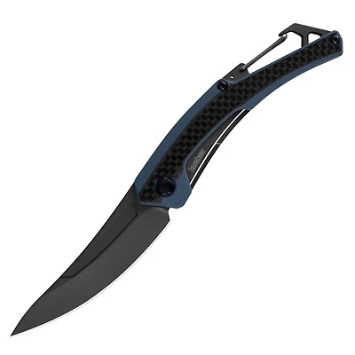 Kershaw Reverb XL Folding Knife Blue/Gray Carbon Fiber/G-10 [3.00" Gray 8Cr13MoV] 1225