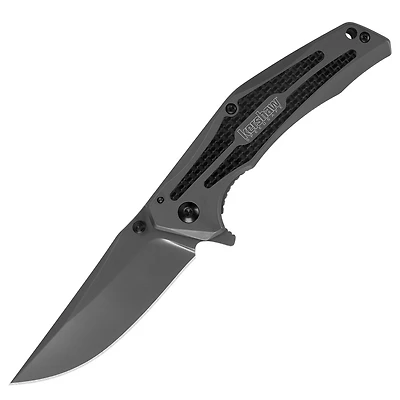 Kershaw Duojet Spring Assisted Knife Gray Carbon Fiber/Stainless Steel [3.25" Gray 8Cr13MoV] 8300