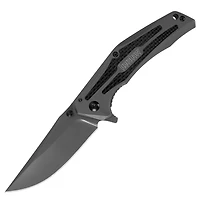Kershaw Duojet Spring Assisted Knife Gray Carbon Fiber/Stainless Steel [3.25" Gray 8Cr13MoV] 8300