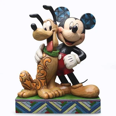 Disney Mickey Mouse & Pluto Statue Jim Shore