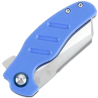 Kizer Vanguard Series Mini C01C Manual Knife Liner Lock Blue G-10 [2.63" Satin 154CM] Sheepsfoot V3488C3