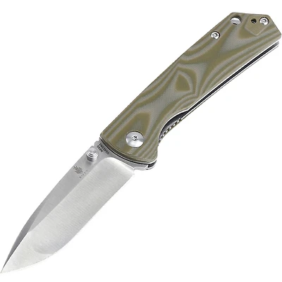 Kizer Vanguard Series Vigor Manual Knife Liner Lock OD Green G-10 [3.00" Satin N690] Drop Point V3403N2