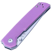 Kizer Vanguard Series Mini Domin Manual Liner Lock Knife Purple G-10 [2.875" Stonewash Bohler N690] Drop Point V3516N3