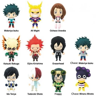 My Hero Academia 3D Foam Bag Clip [1 Random Bag]