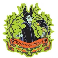 Magnet - Disney Maleficent & Crow Soft Touch PVC