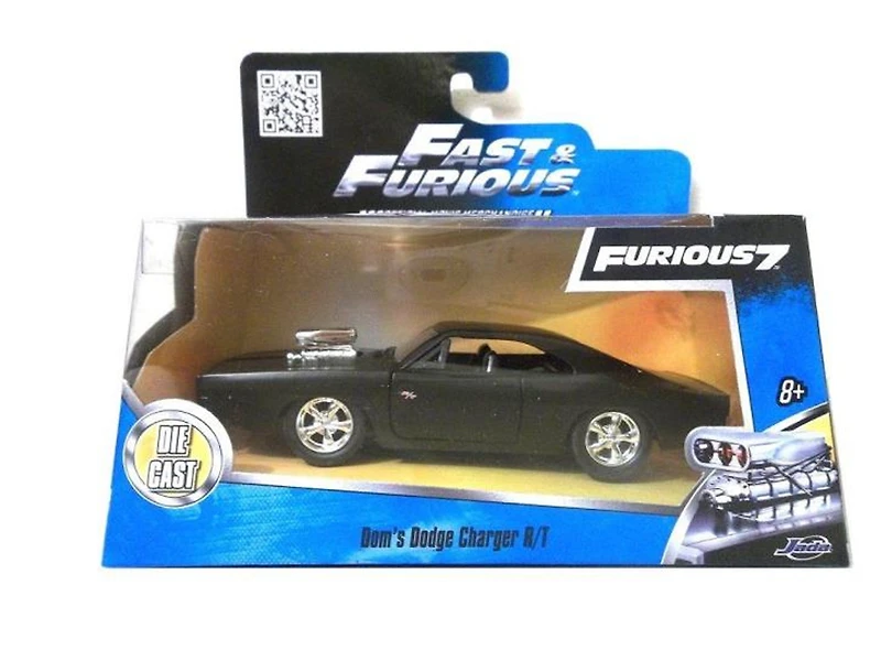 Model Car - 1:32 F&F Doms Dodge 1970 Charger R/T Matte Bk