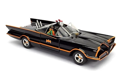 Model Car - 1:24 Batman Classic Tv Series (1966) - Batmobile & Batman (Robin In Car)