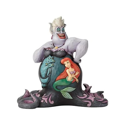 Disney Little Mermaid Urusla, Ariel, Flotsam & Jetsam Statue Jim Shore