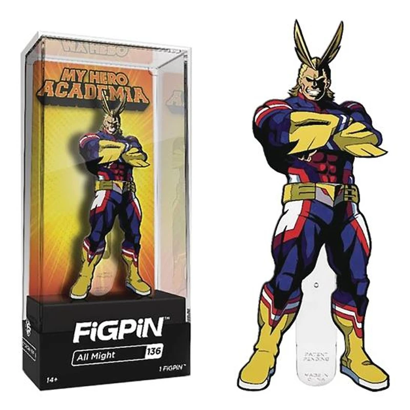 My Hero Academia All Might FiGPiN #136 Enamel Pin