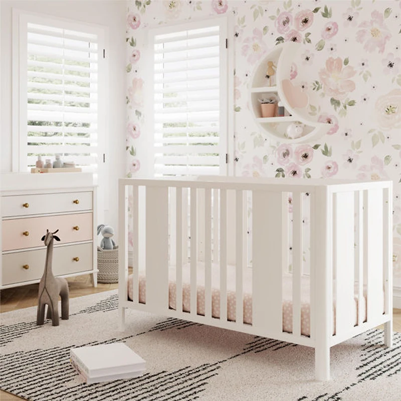 Lit pour bébé 3 en 1 Crawford Curved Post de Little Seeds