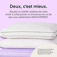 Oreiller ZonedDough charbon de bambou de Malouf