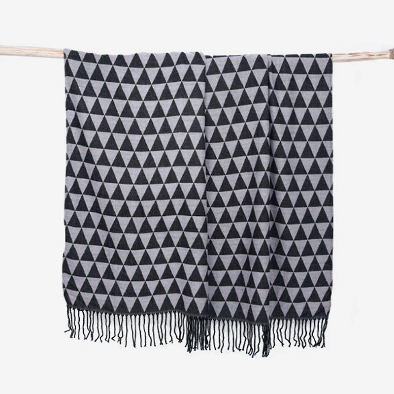 Jeté à motifs en coton PÜR Cabana