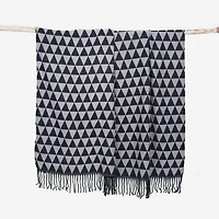 Jeté à motifs en coton PÜR Cabana