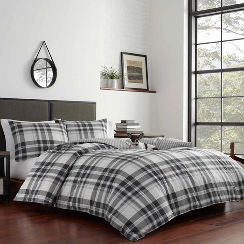 Housse de couette Eddie Bauer Lewis à carreaux