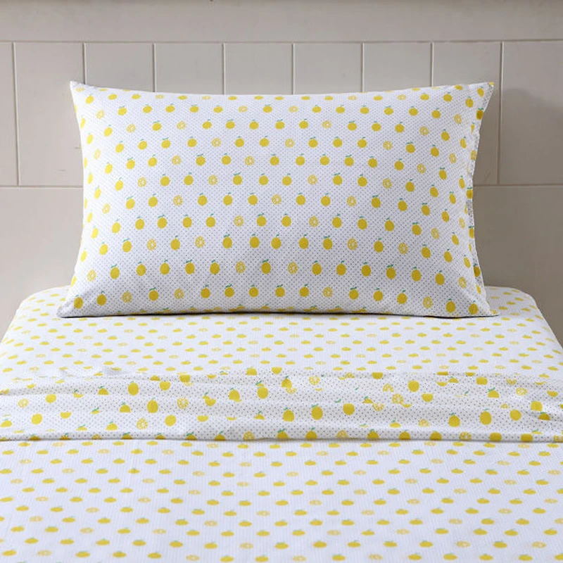 Ensemble de draps en tissu citron Poppy & Fritz