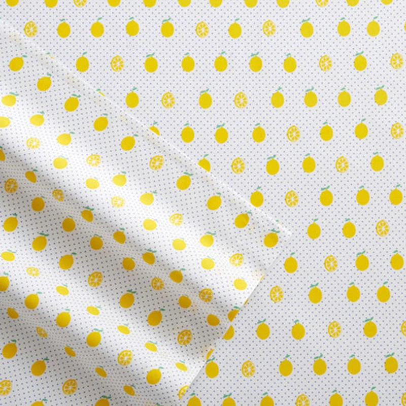 Ensemble de draps en tissu citron Poppy & Fritz