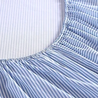 Ensemble de draps striés Oxford Poppy & Fritz