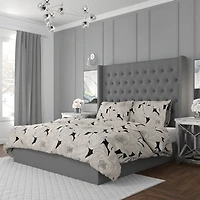 Ensemble à housse de couette en coton motif floral Kingsdown