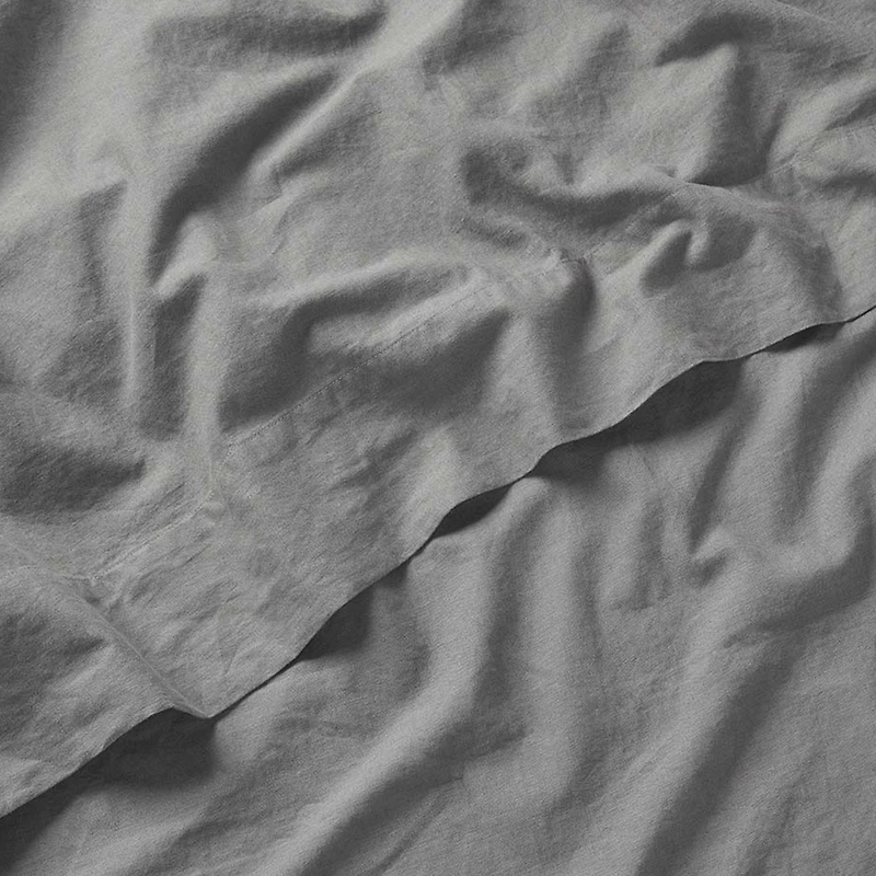 Ensemble à housse de couette en lin Silk & Snow