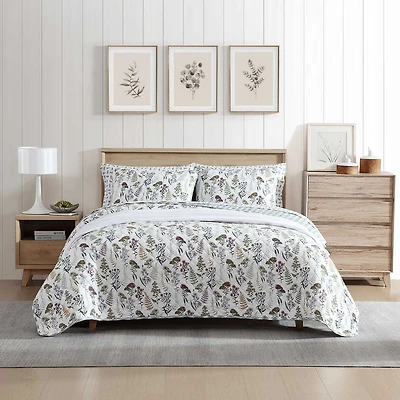 Ensemble de courtepointe champ fleurs Eddie Bauer