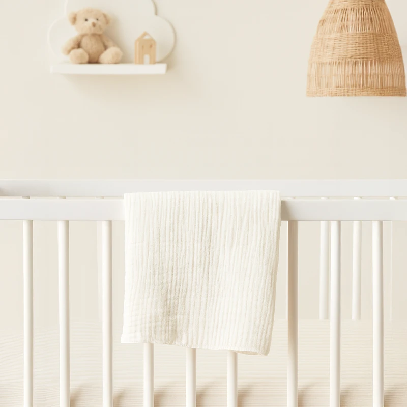 Drap pour lit de bébé en mousseline Simmons