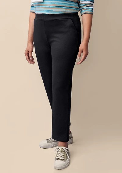 Petite - Straight Leg Knit Pant