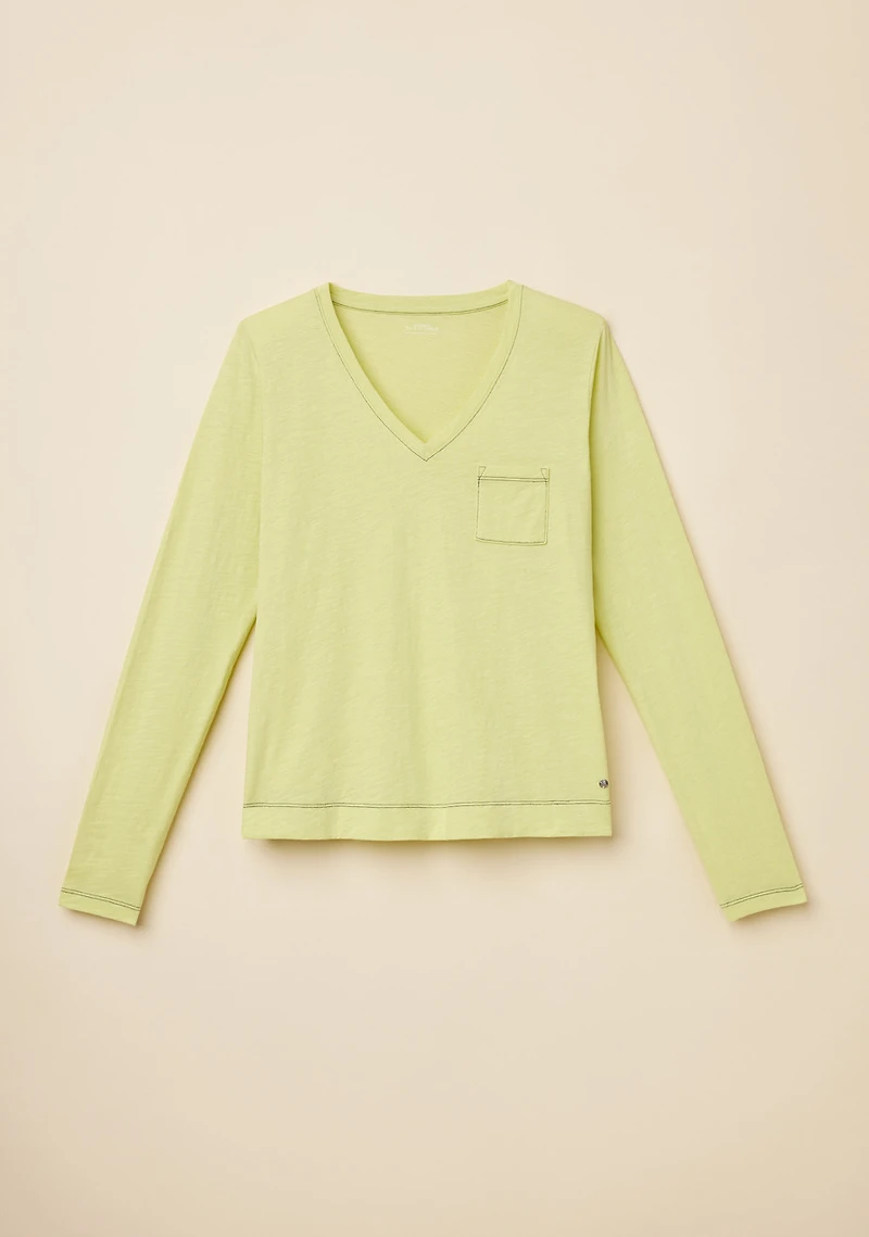 Slub Knit Pocket Tee